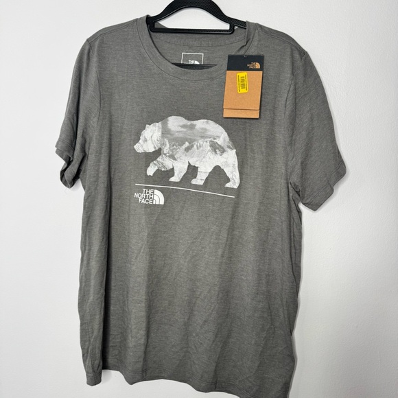 The North Face gray tee size large - Picture 1 of 5